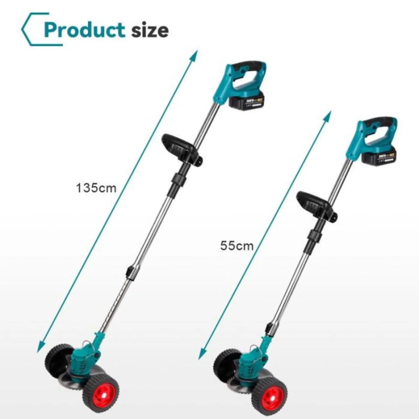 Zauryx G1 Grass Trimmer – Cordless Lawn Mower for Home Garden (FREE Battery & FastCharger)